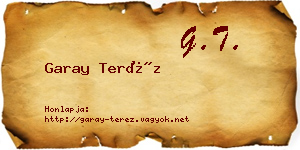 Garay Teréz névjegykártya